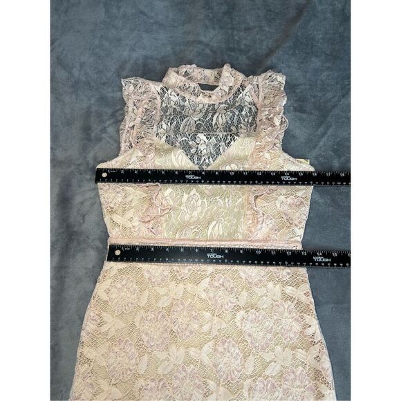Nightcap Clothing Dress Womens Size Medium Pink Mini Victorian Lace Backless NWT - Picture 6 of 8